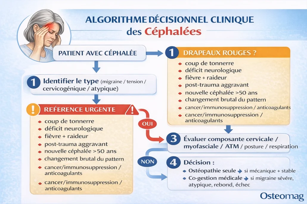 Illustration pédagogique sur les maux de tête