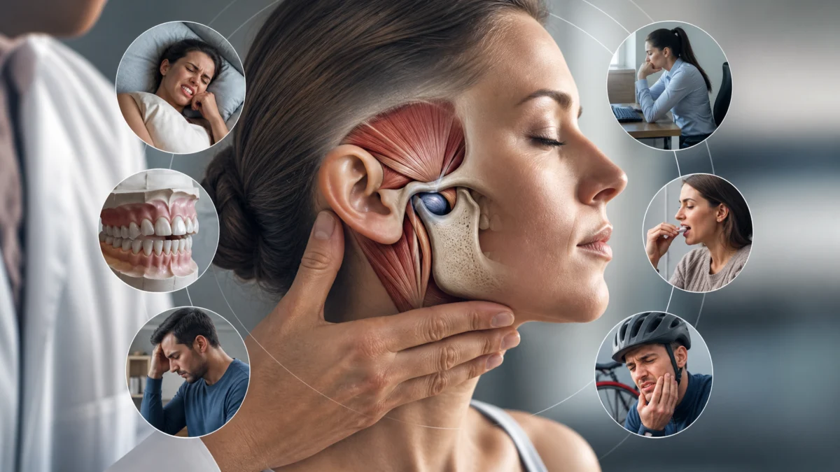 Visuel éducatif sur les facteurs de risque de douleur de l’ATM — Osteomag