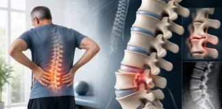 Spondylolisthésis lombaire : causes, symptômes, diagnostic et traitement