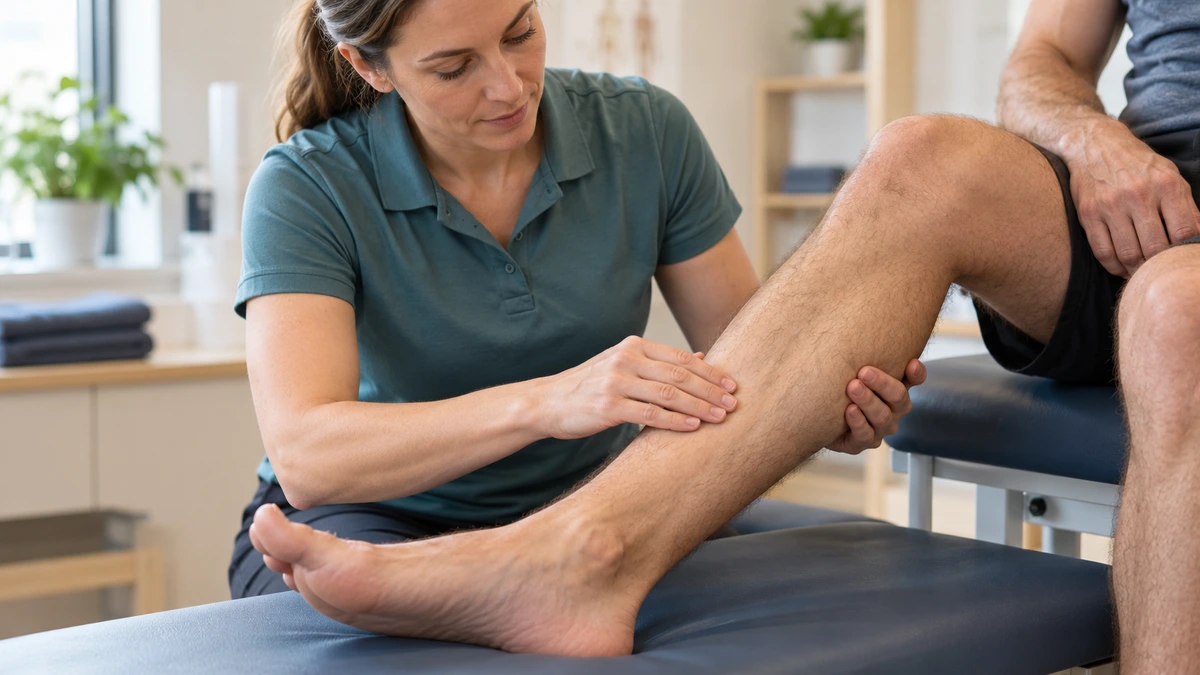 reaction-perioste-evaluation-1200x675 A person with lower-leg discomfort preparing for assessment.