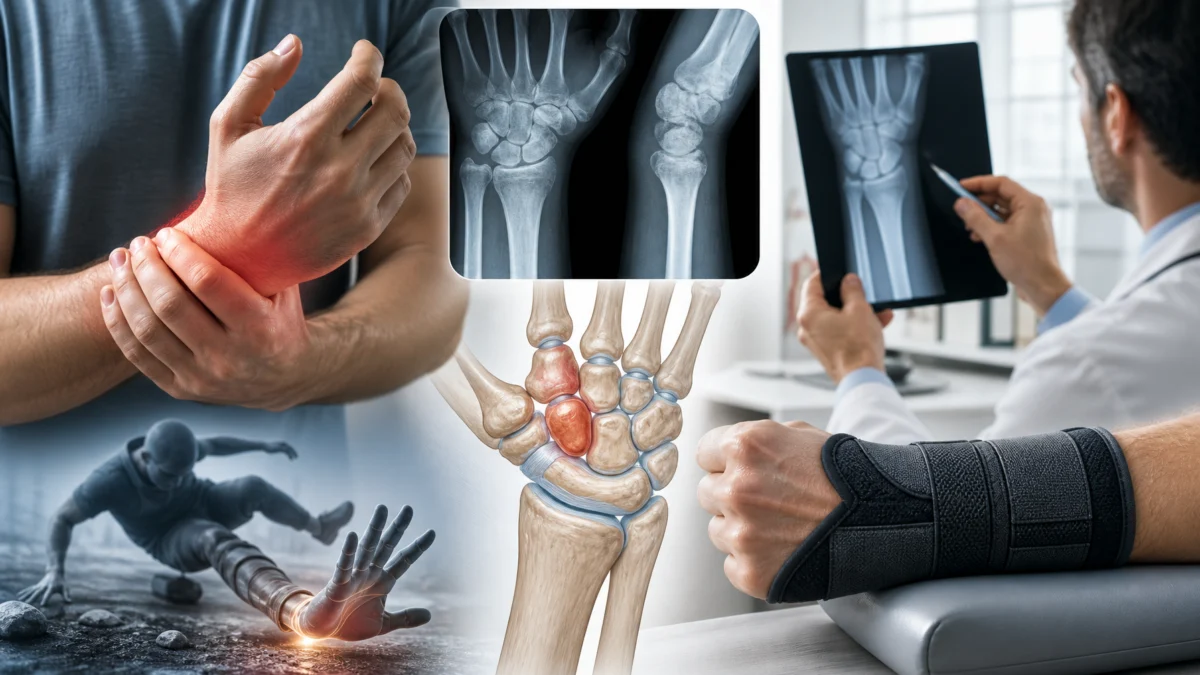 Douleur au poignet après une chute : entorse, fracture du scaphoïde ou fracture du radius ? Douleur au poignet après une chute : entorse, fracture du scaphoïde ou fracture du radius ?