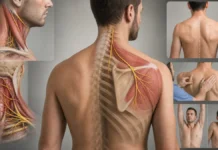 Lésion du nerf spinal accessoire : épaule tombante, trapèze faible et scapula instable Lésion du nerf spinal accessoire : épaule tombante, trapèze faible et scapula instable