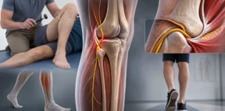 Neuropathie du nerf fibulaire commun : pied tombant et compression au col de la fibula