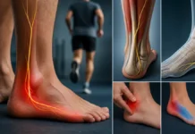 Neuropathie du nerf sural : douleur brûlante derrière la cheville et sur le bord du pied