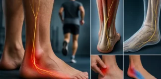 Neuropathie du nerf sural : douleur brûlante derrière la cheville et sur le bord du pied