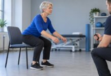 Observation d’un lever de chaise pour évaluer une évolution fonctionnelle.