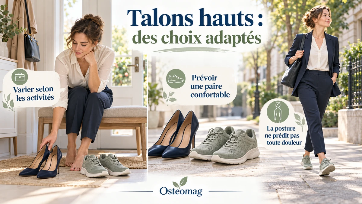 Adapter ses chaussures à l’activité et prévoir une paire confortable pour limiter la gêne de l’avant-pied.