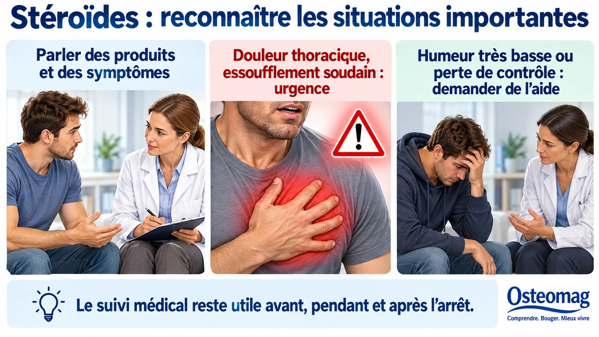 Échange confidentiel avec un professionnel et repères d’urgence cardiovasculaire ou de demande d’aide en santé mentale.
