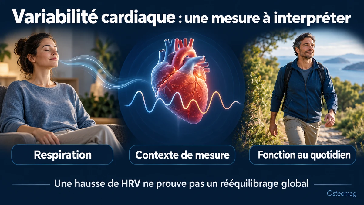 Respiration, mesure de variabilité cardiaque et fonction quotidienne : trois éléments à distinguer.