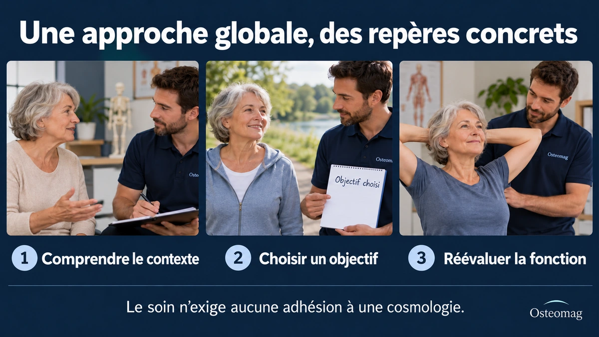 Discussion du contexte, choix d’un objectif et réévaluation d’une fonction.