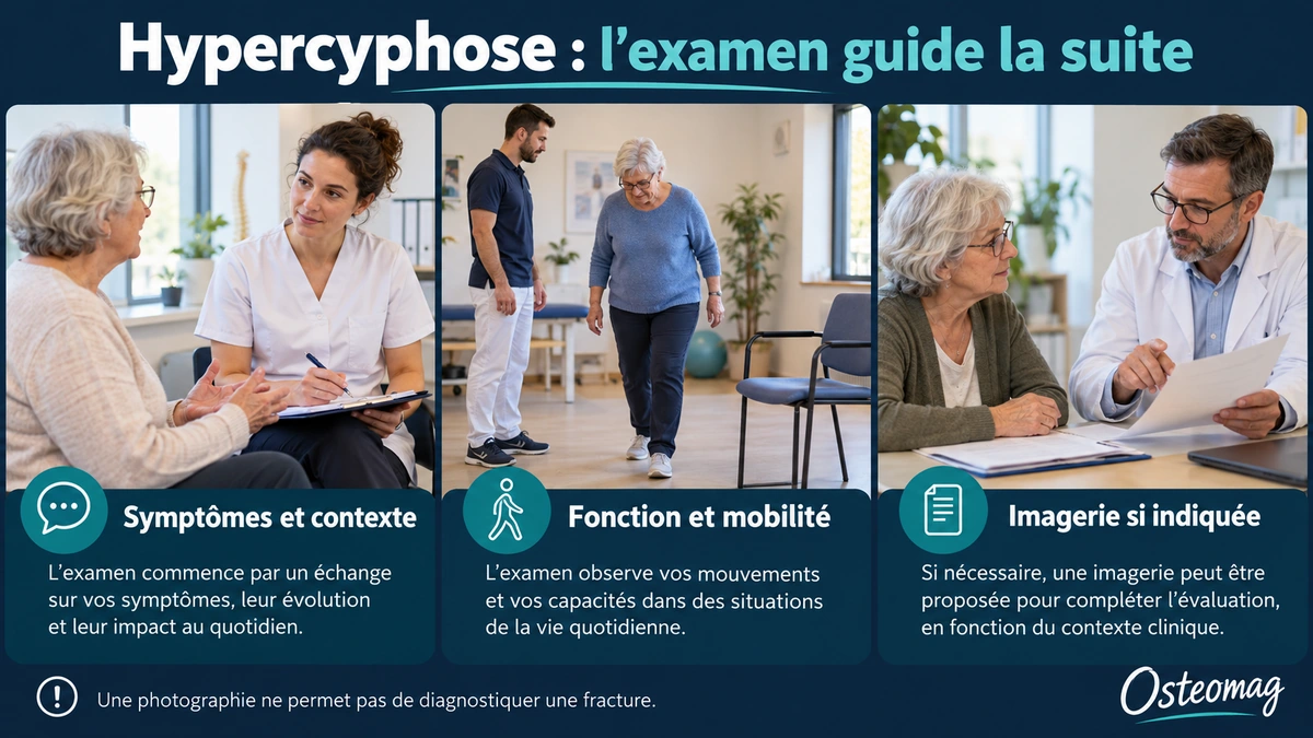 L’histoire, la fonction et la question clinique guident les examens