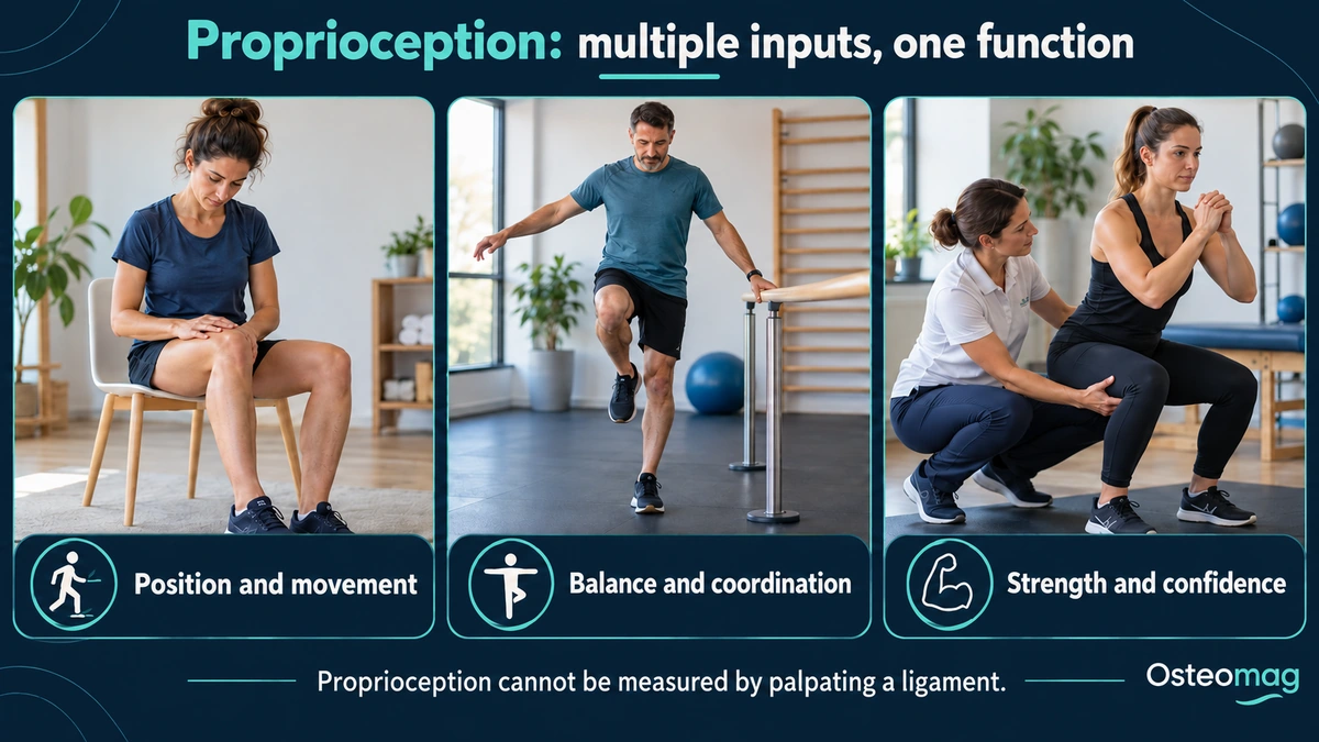 Position, balance and exercise: components of proprioception