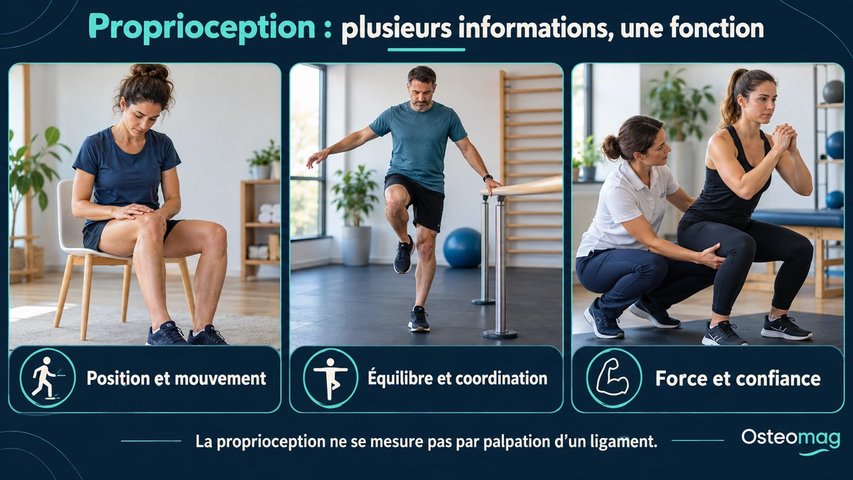 Position, équilibre et exercice : plusieurs composantes de la proprioception