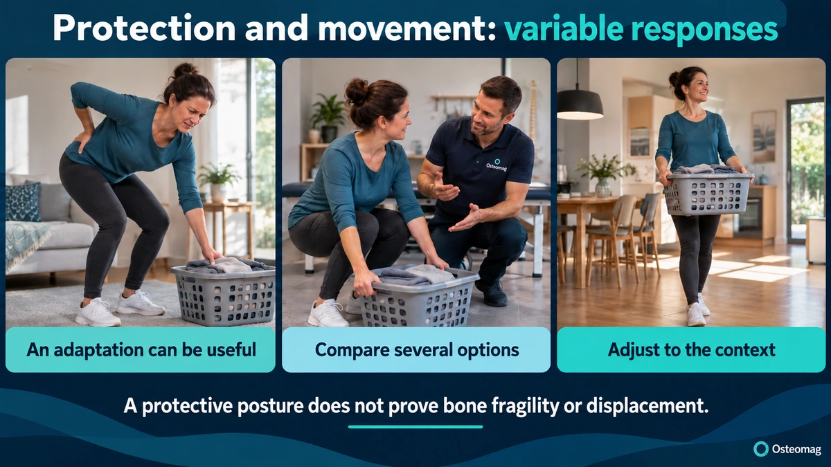 Comparing movement options in a painful situation