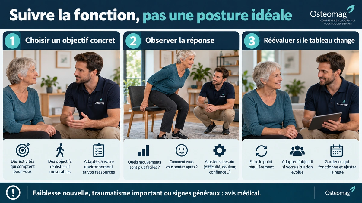 Choisir un objectif fonctionnel et réévaluer sa progression