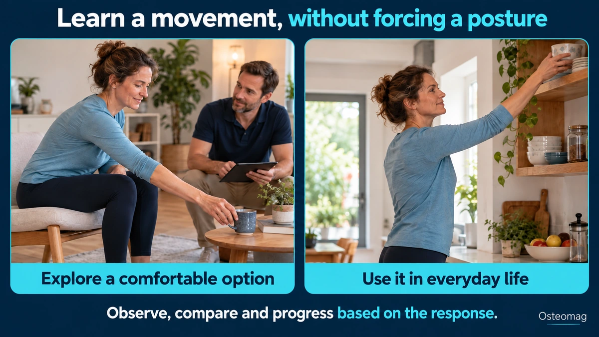 Exploring a comfortable movement and using it in daily life