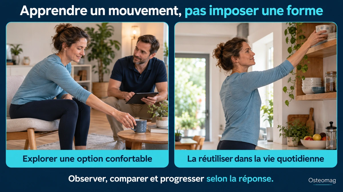 Explorer un mouvement confortable puis le réutiliser au quotidien