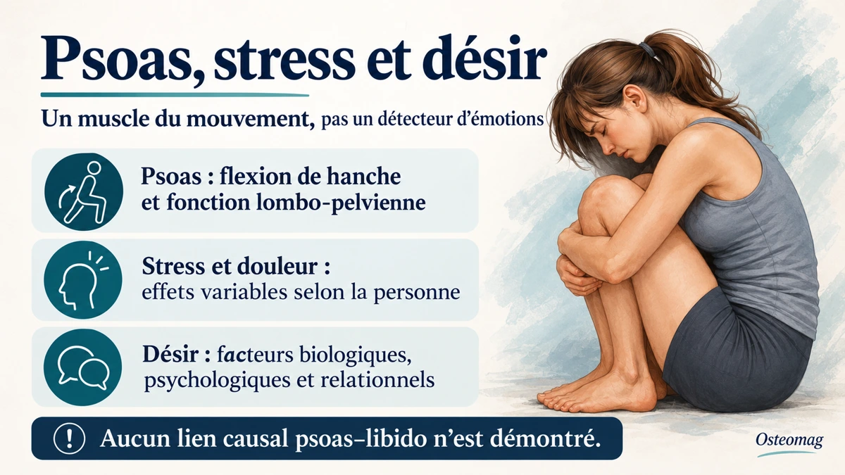 Psoas, stress et désir : distinguer la fonction musculaire des hypothèses émotionnelles