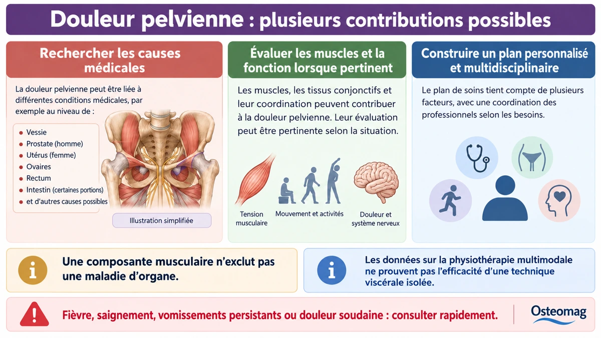 Plusieurs contributions possibles à la douleur pelvienne et nécessité d’une prise en charge coordonnée