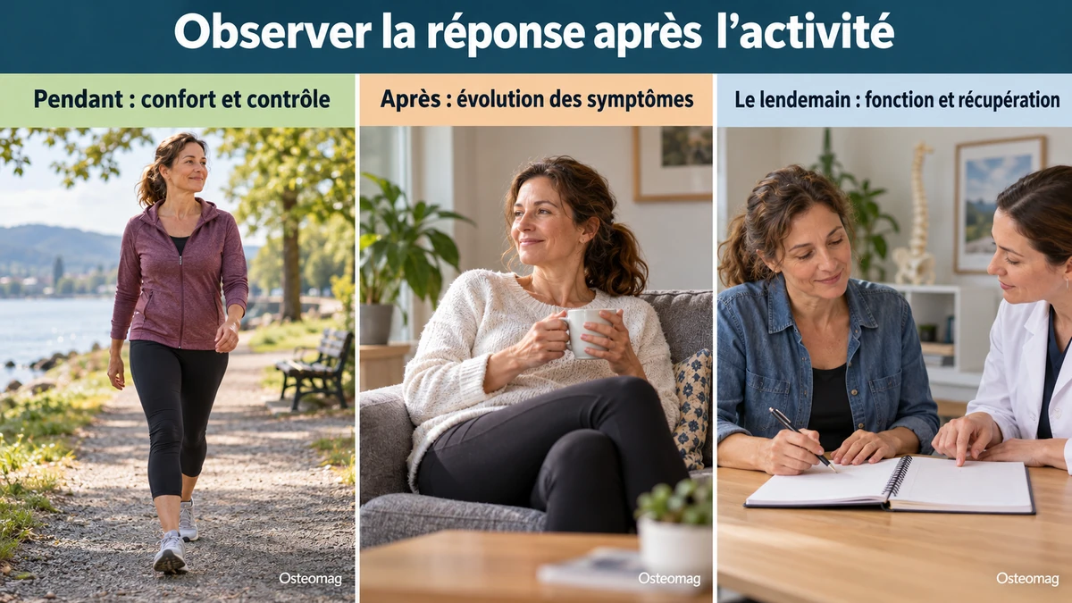 Trois scènes pédagogiques : observer la réponse après l’activité.