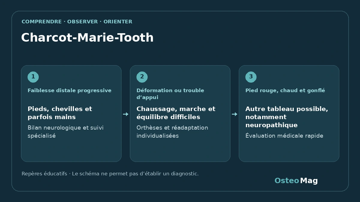 Schéma de repères : charcot-marie-tooth