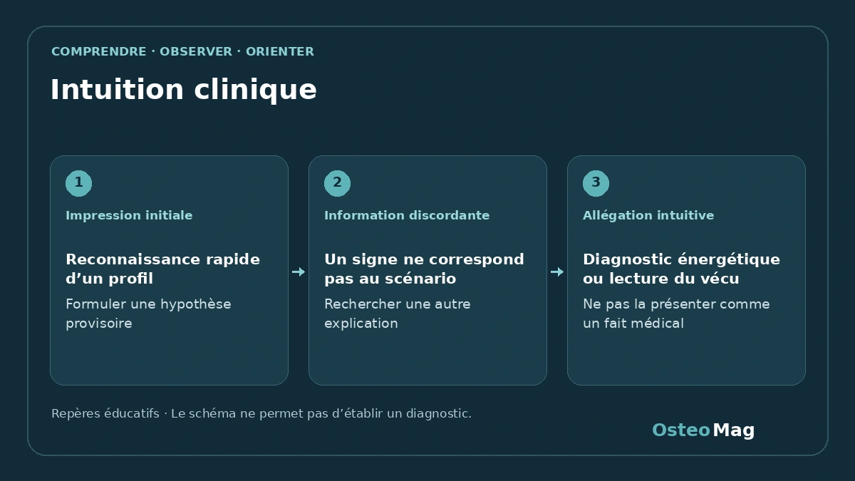 Schéma de repères : intuition clinique