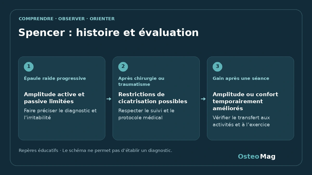 Schéma de repères : spencer : histoire et évaluation